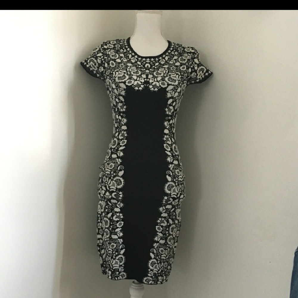 BCBGMaxAzria Black/White Dress